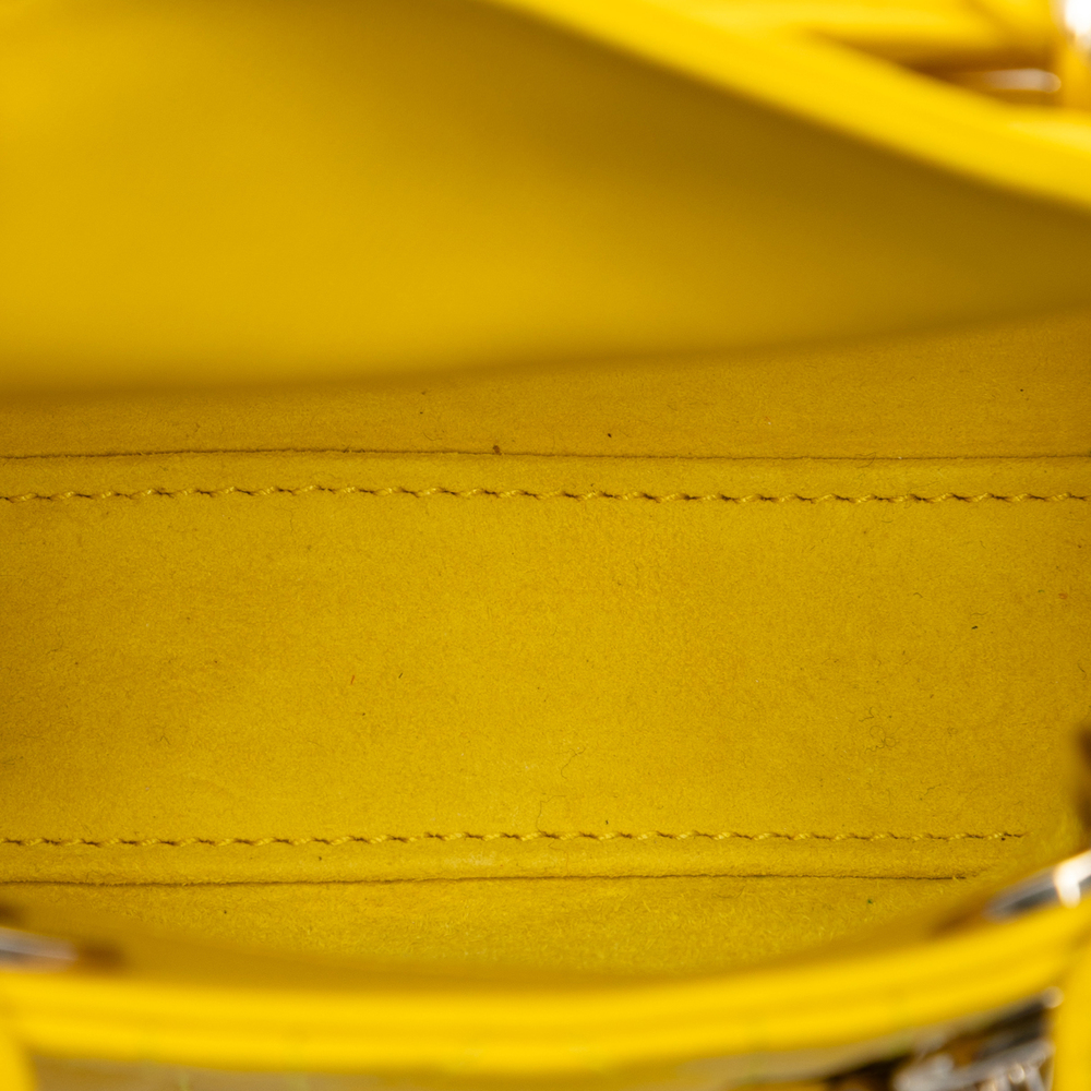 Pre-Loved Dior Micro Lambskin Cannage Lady Dior - Picture 4 of 8